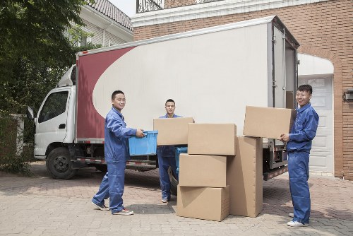 Moving team preparing a residential removal in Italy