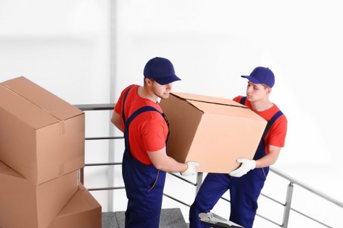 Careful packing of household items for an Italian move