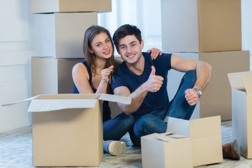 Preparation and loading for a man with van move in Italy
