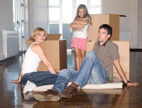 Furniture loading support for a family home relocation